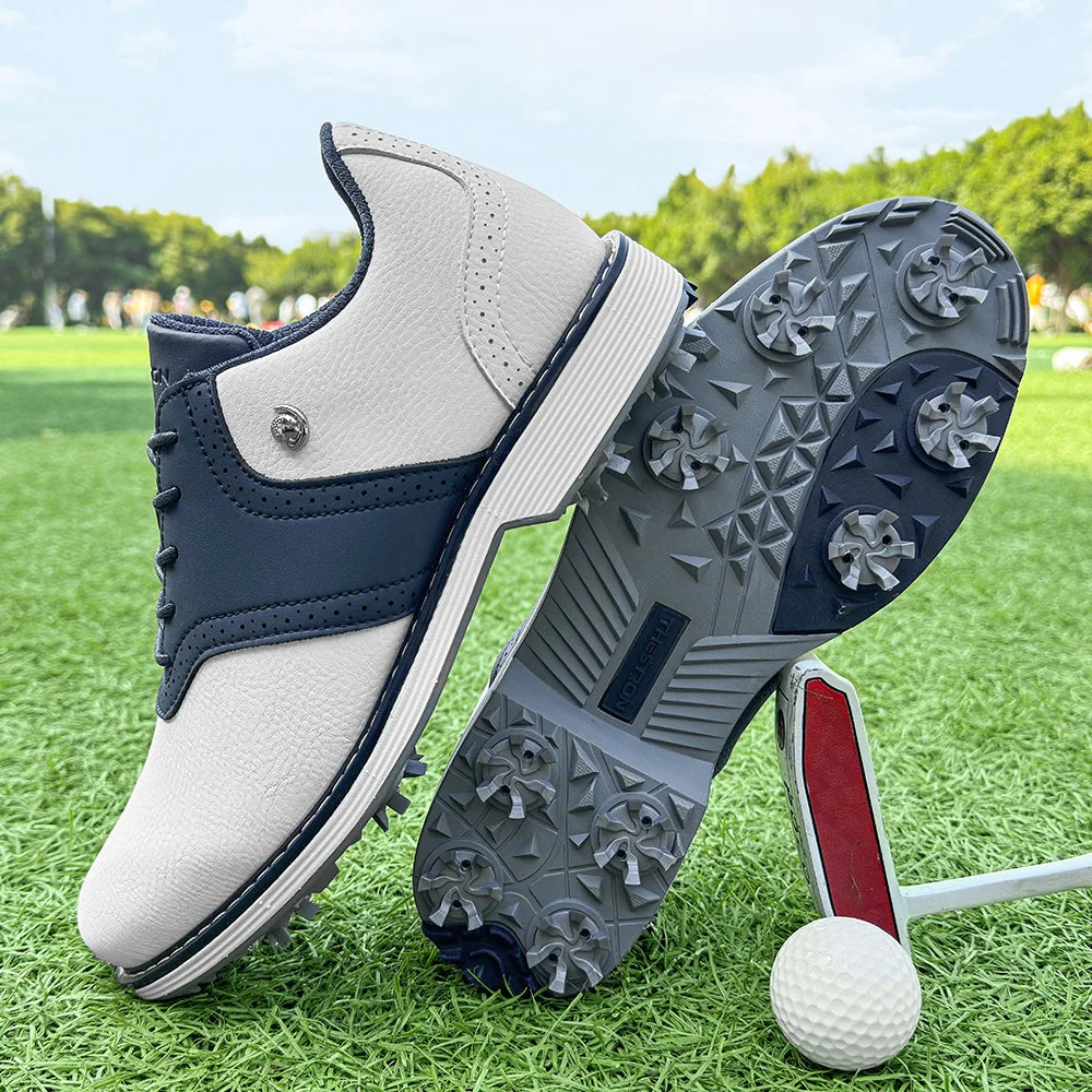 Lenox Golf Shoes Spikes for Men Walking Footwear Golfers