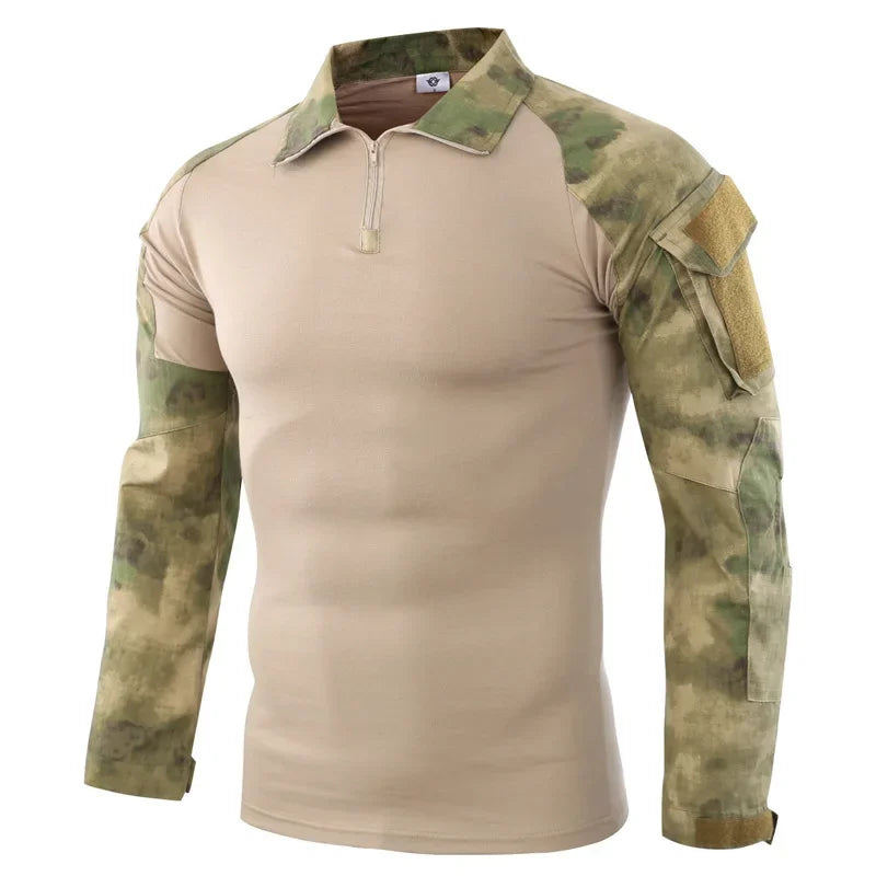 WOLF ENEMYCN Tactical Hiking Shirt Men Camouflage Breathable