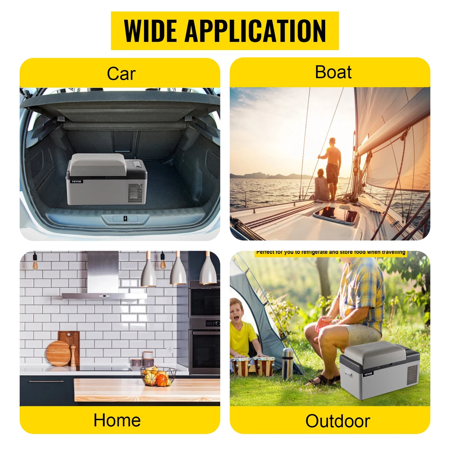 JD Performance Gear SucceBuy Portable Car Refrigerator