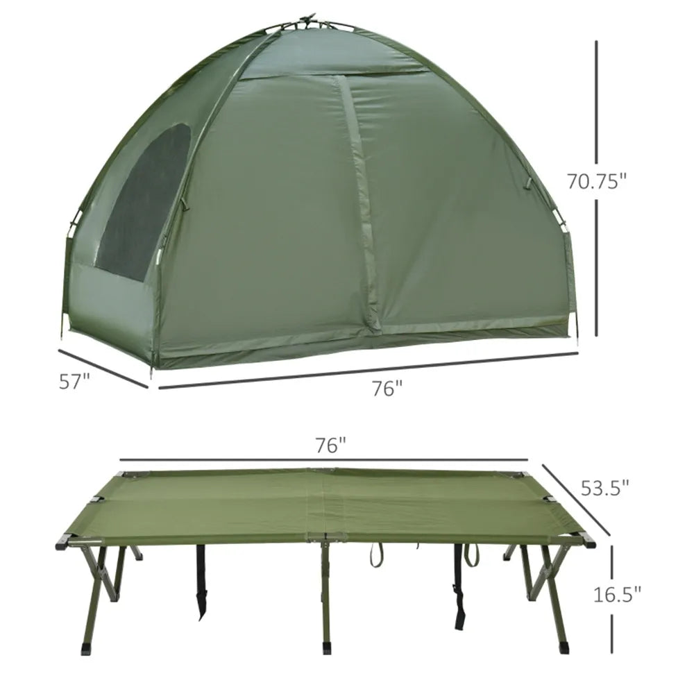 Elenxs Portable Folding Pop Up Off Ground Camping Bed