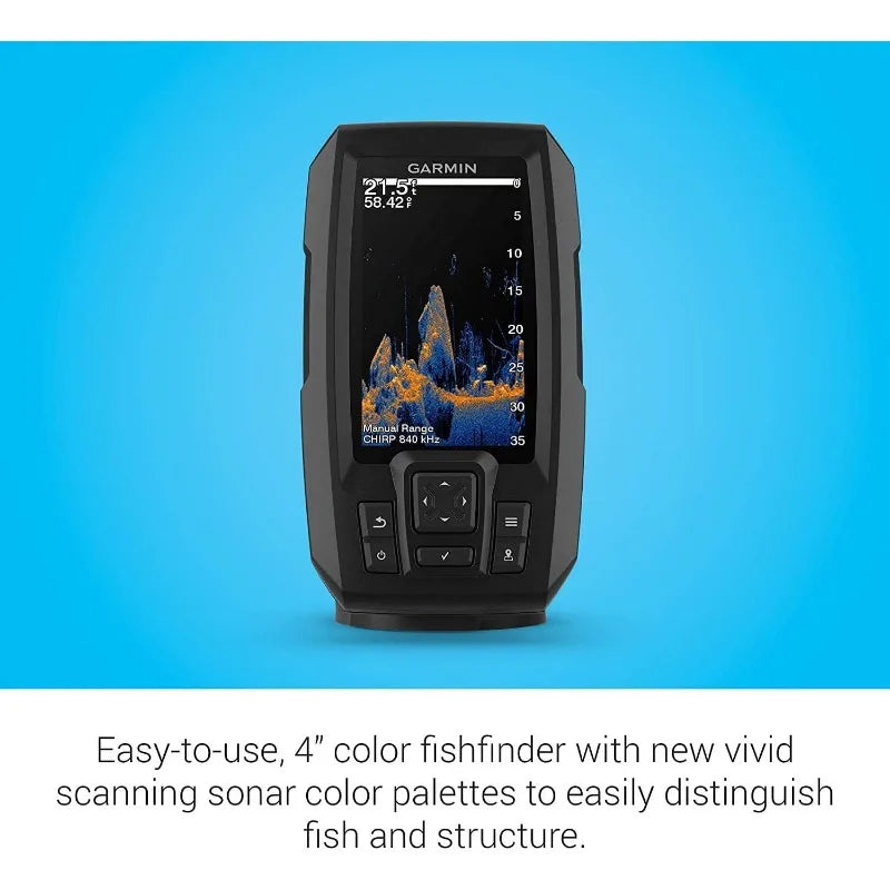 YTYIN GPS Fishfinder 4 Inch Screen with Transducer Bundle