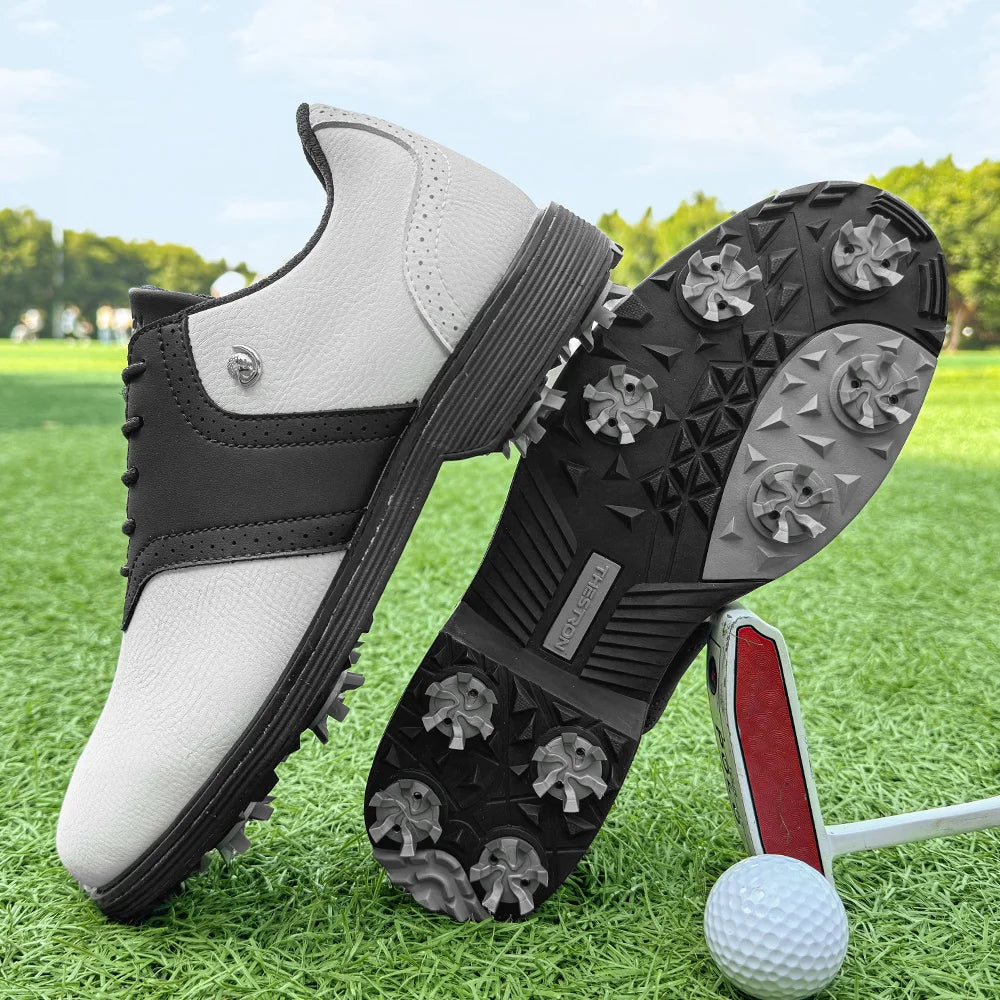 Lenox Golf Shoes Spikes for Men Walking Footwear Golfers
