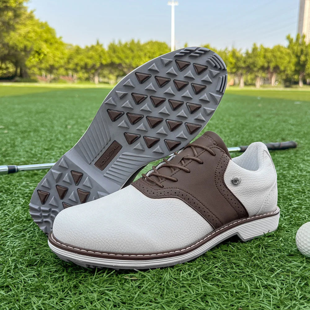 Lenox Classic Men Golf Shoes Professional Outdoor Sneakers