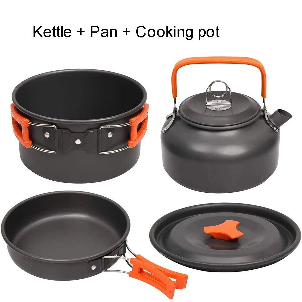 LISM Camping Cookware Set Nonstick Travel Outdoor Picnic