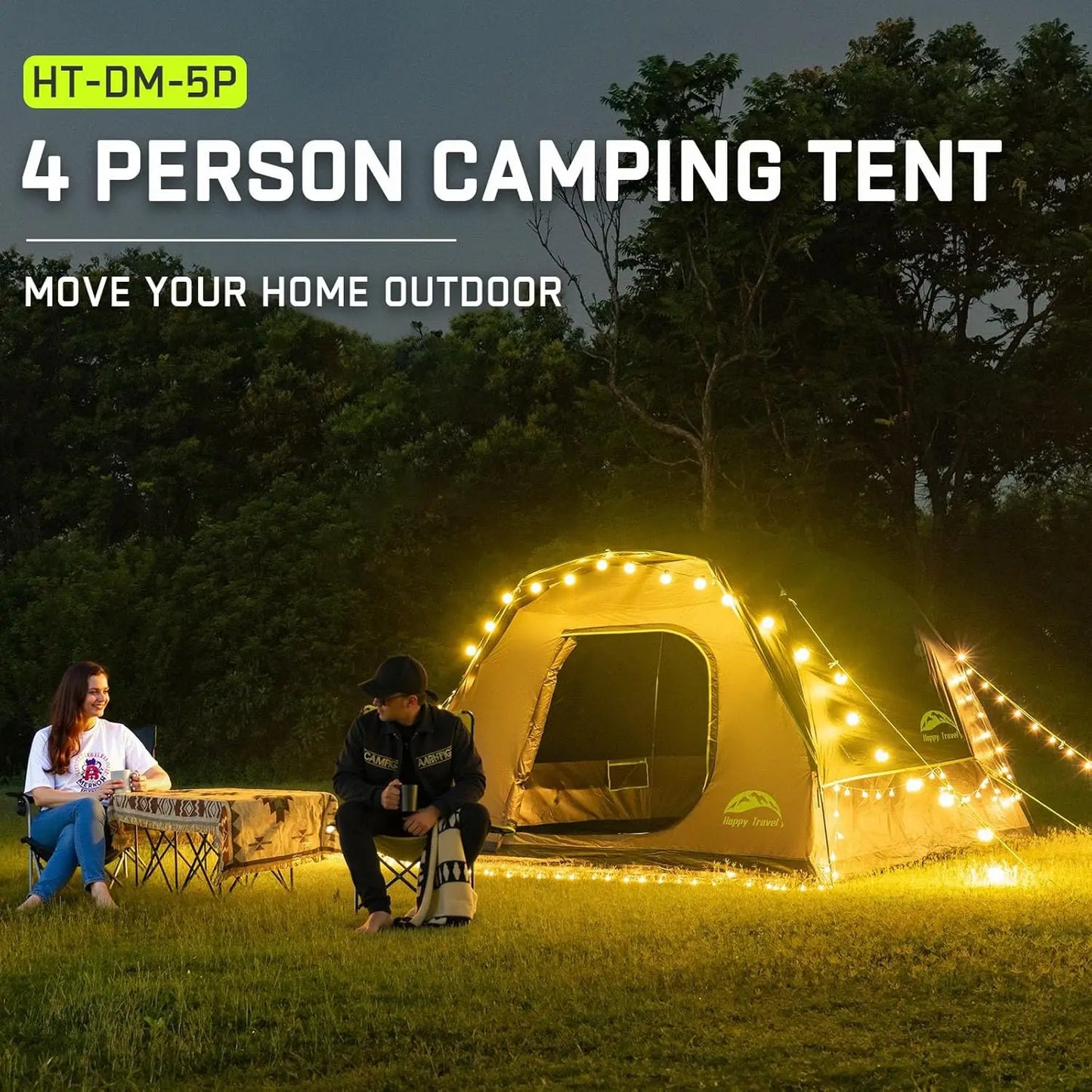 Hign Concerned Camping Tent Waterproof Rainfly Easy Setup