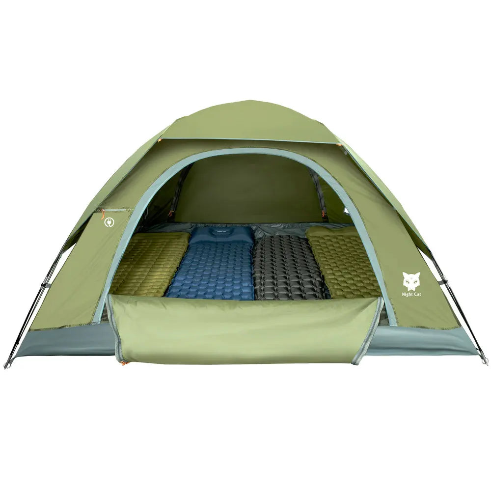 Night Cat Waterproof Double Layer Camping Tent With Rainfly