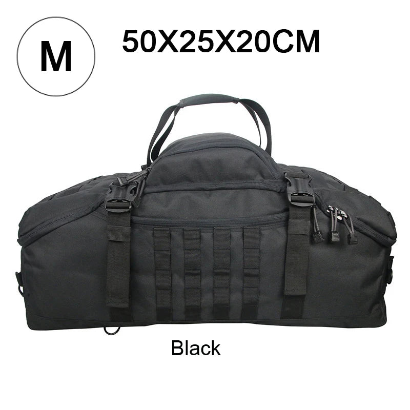 QCN Tactical Travel Bag Molle Duffle for Camping and Hiking