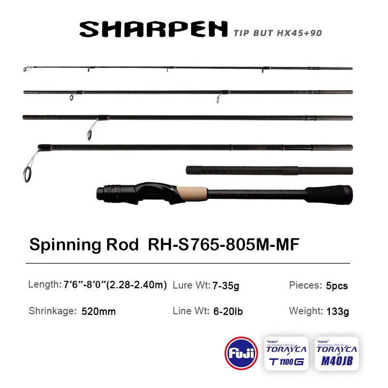JD Performance Gear PureLure Spinning And Casting Rod