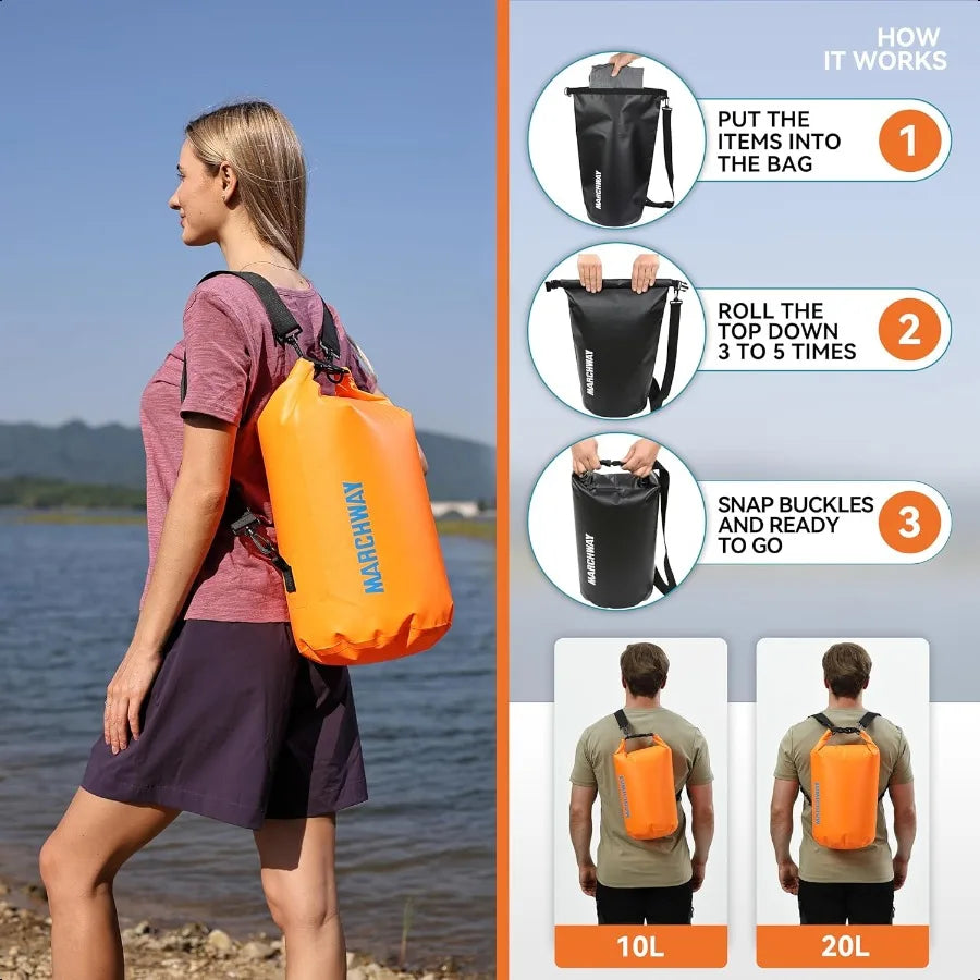 Guangdong CN Waterproof Roll Top Dry Bag Backpack Gear