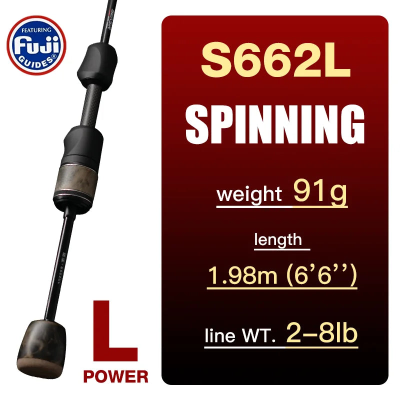 SeaSir Ultralight Carbon Spinning Baitcasting Rod Series