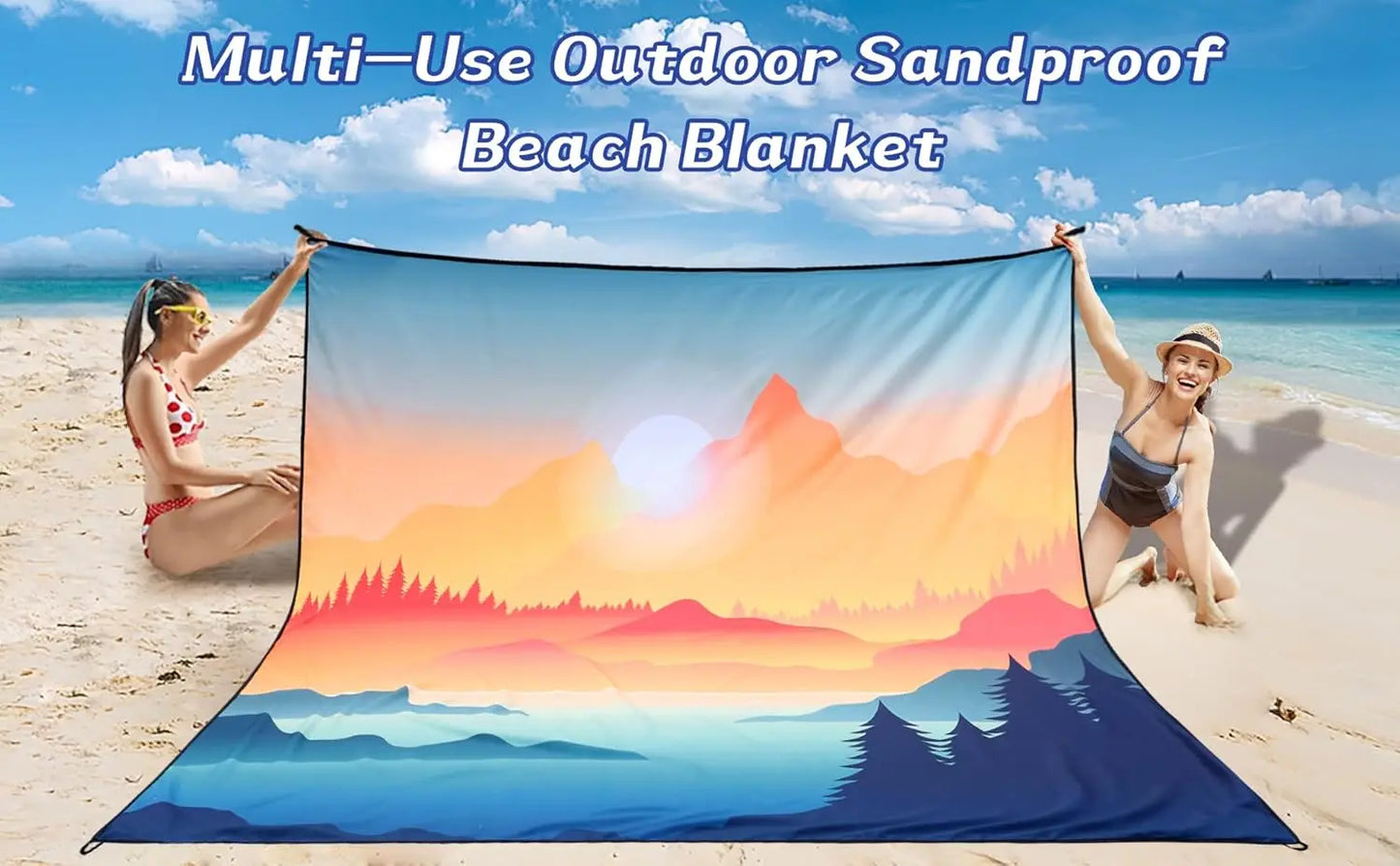 Beach Blanket Waterproof Sandproof Quick Drying Outdoor Picnic Mat