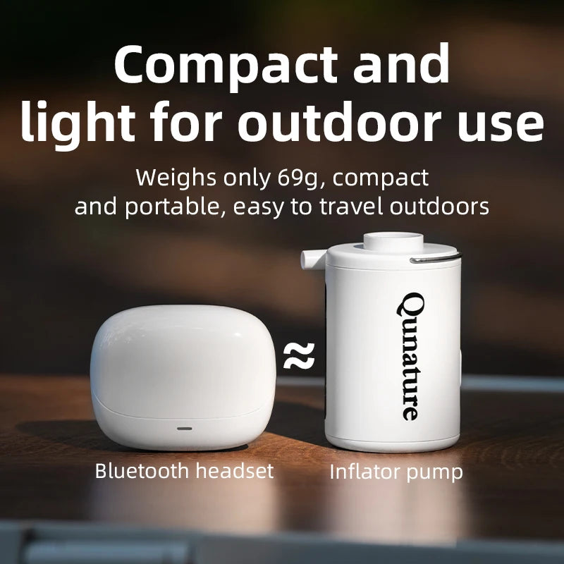 Qunature Multifunctional Electric Air Pump for Camping Air Mattress Inflation
