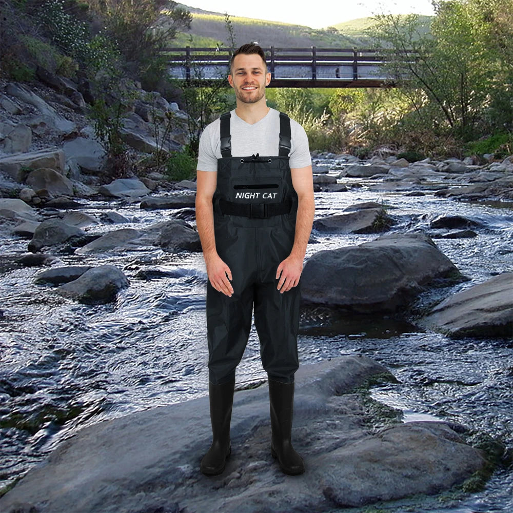 Breathable Waterproof Chest Nylon Fishing Waders Men