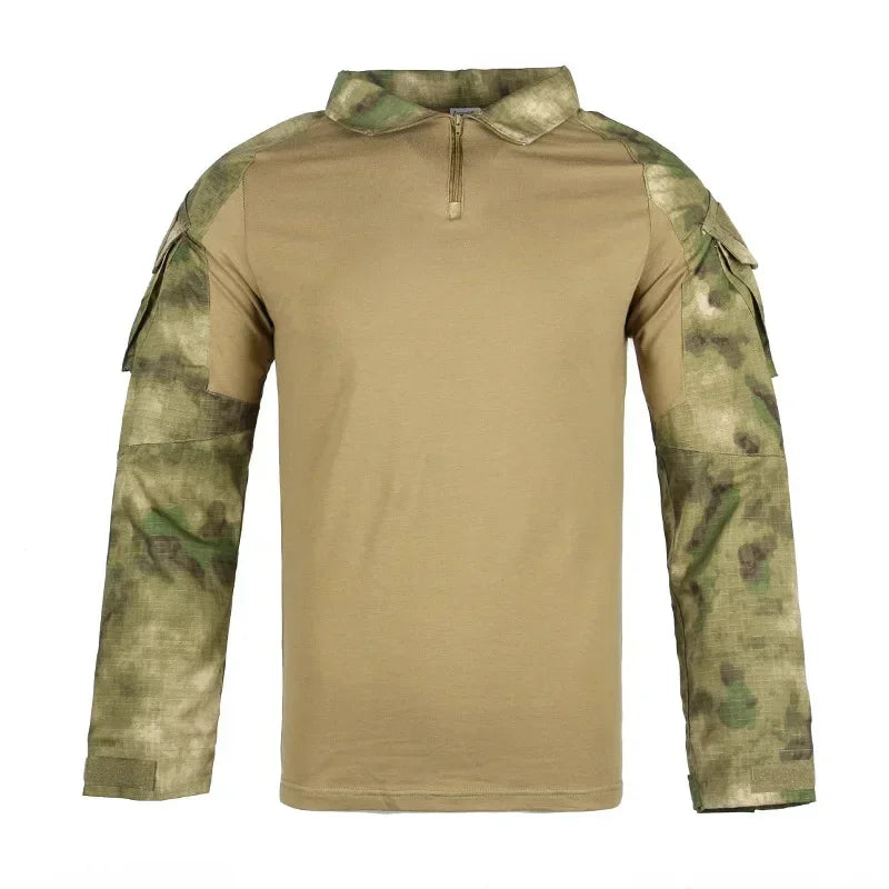 WOLF ENEMYCN Tactical Hiking Shirt Men Camouflage Breathable