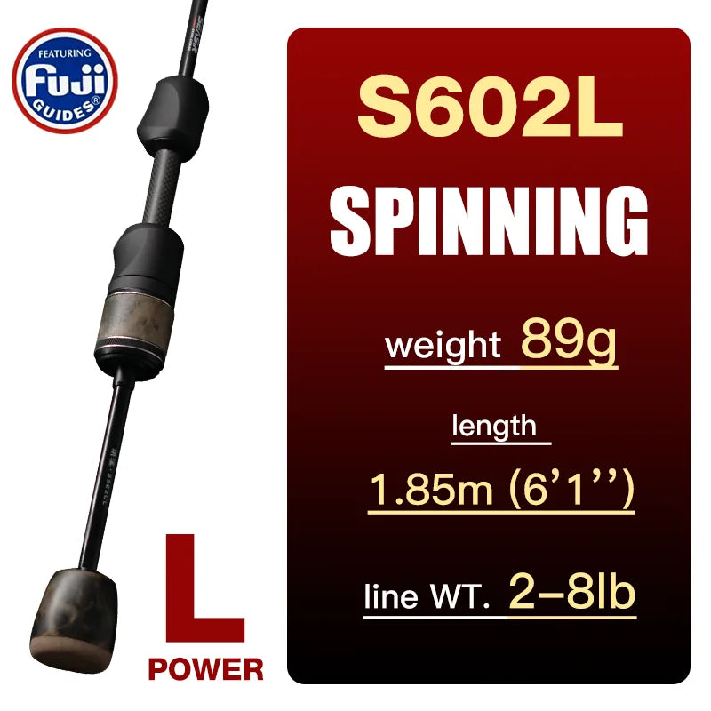 SeaSir Ultralight Carbon Spinning Baitcasting Rod Series