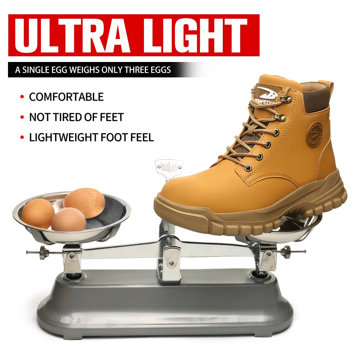JD Performance Gear High Top PU Safety Shoes Anti Puncture