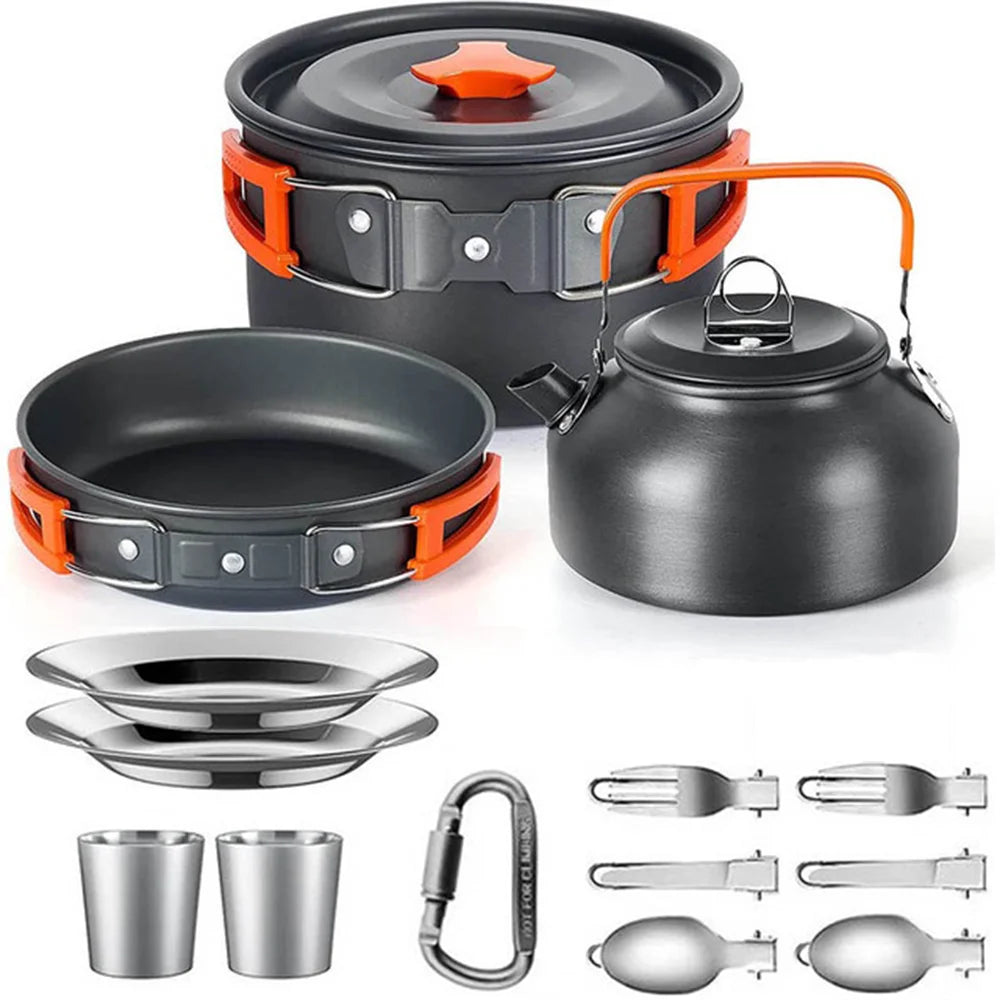 LISM Camping Cookware Set Nonstick Travel Outdoor Picnic