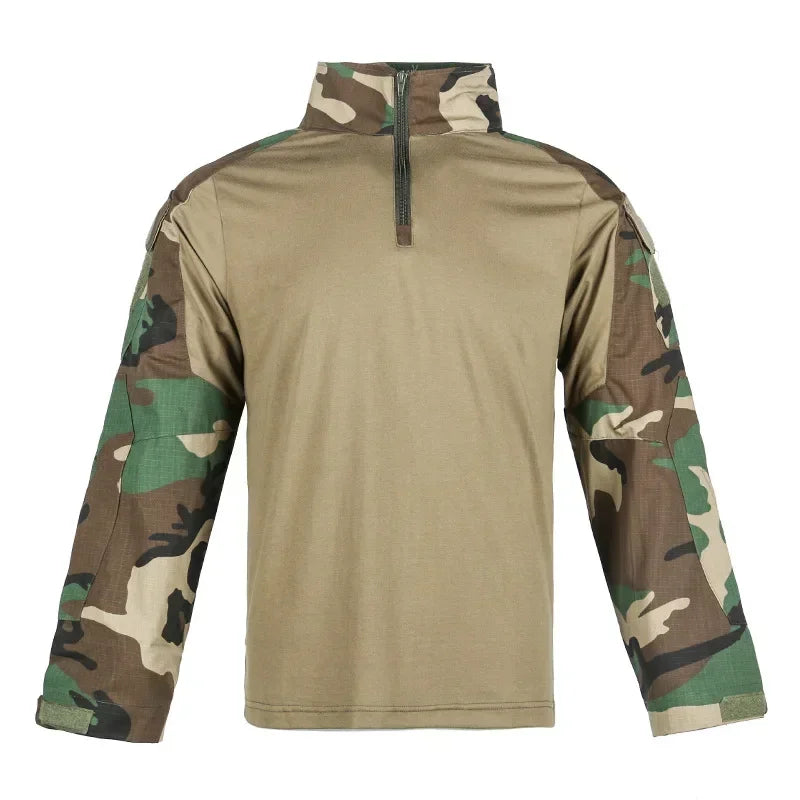 WOLF ENEMYCN Tactical Hiking Shirt Men Camouflage Breathable