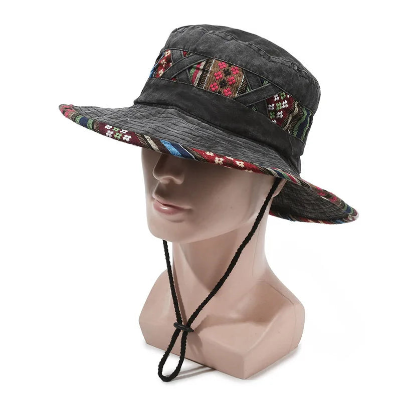 CN Cowboy Hat for Men, Spring Summer Outdoor Hiking Style