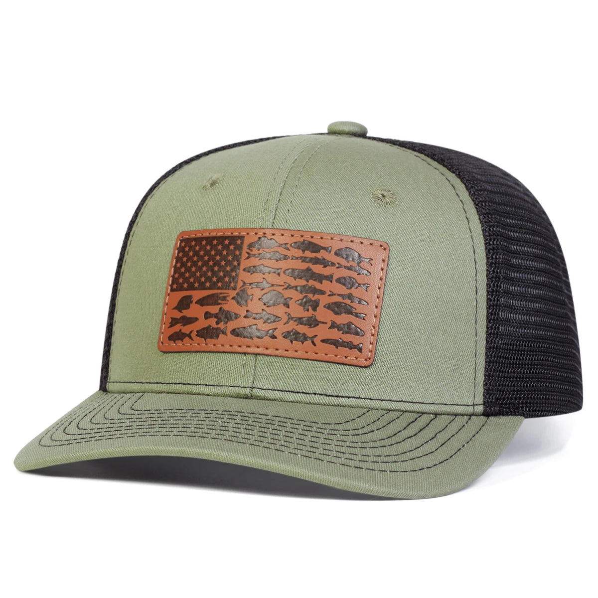 Zhejiang Little Fish Flag Leather Label Baseball Cap