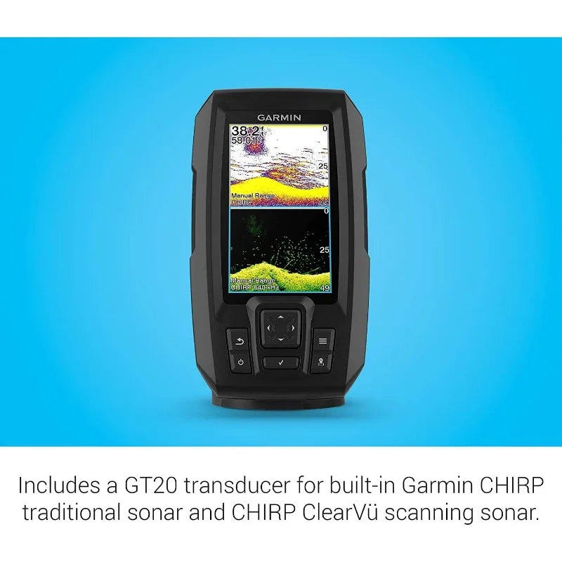 YTYIN GPS Fishfinder 4 Inch Screen with Transducer Bundle