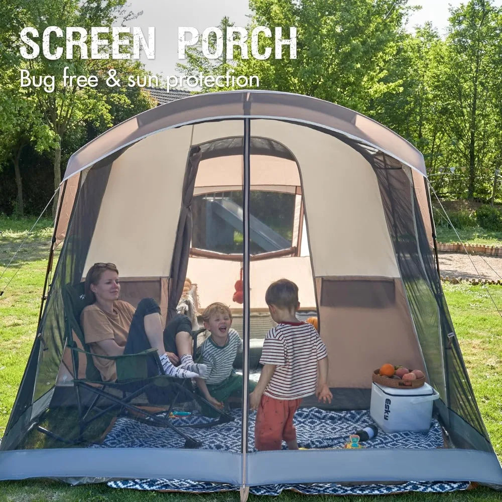 JD Performance Gear Family Tent With Curtain Room Waterproof