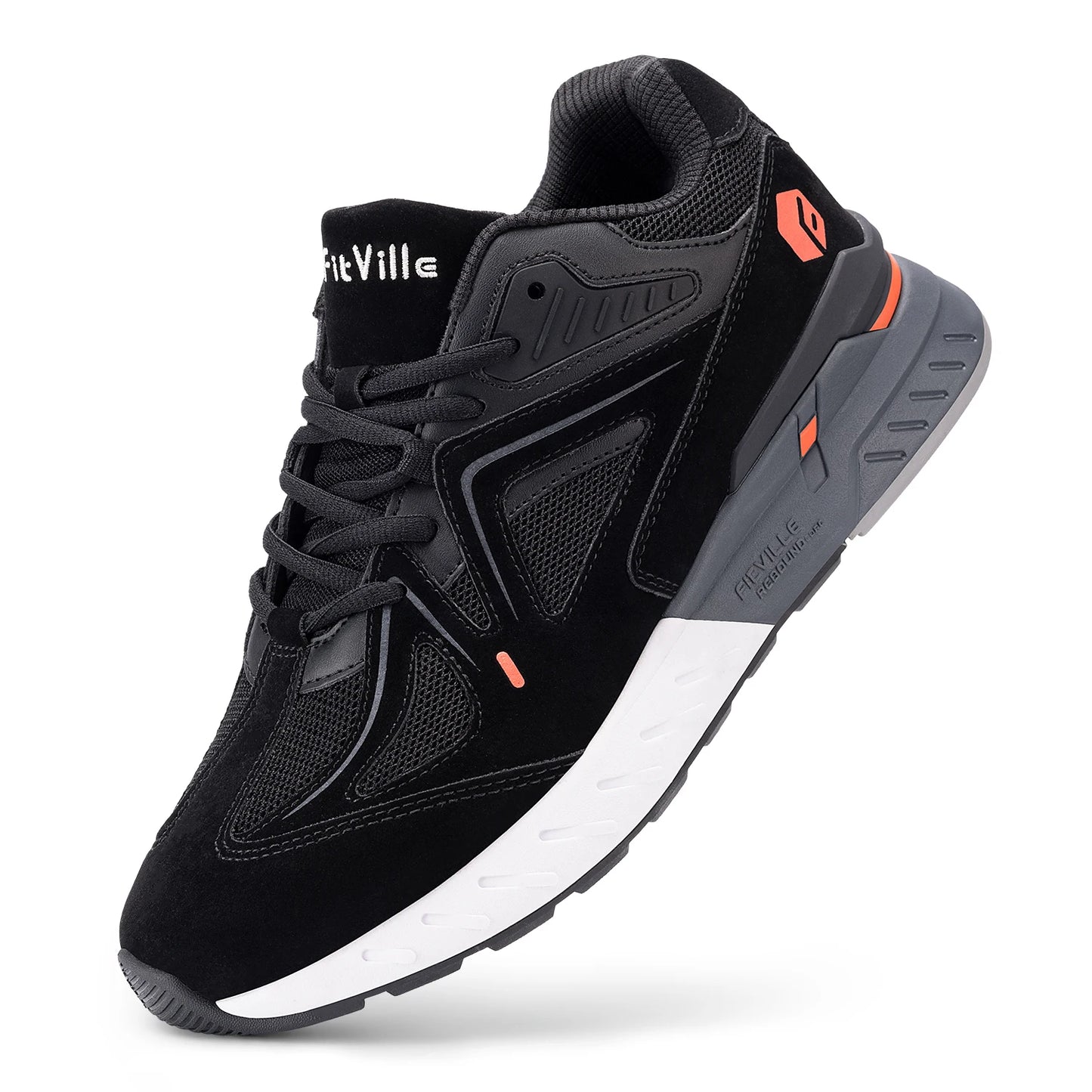 FitVille Extra Wide Mens Walking Shoes Lightweight Sneakers