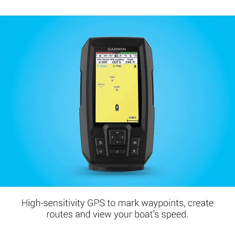 YTYIN GPS Fishfinder 4 Inch Screen with Transducer Bundle