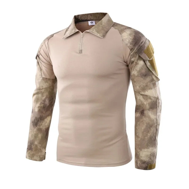 WOLF ENEMYCN Tactical Hiking Shirt Men Camouflage Breathable