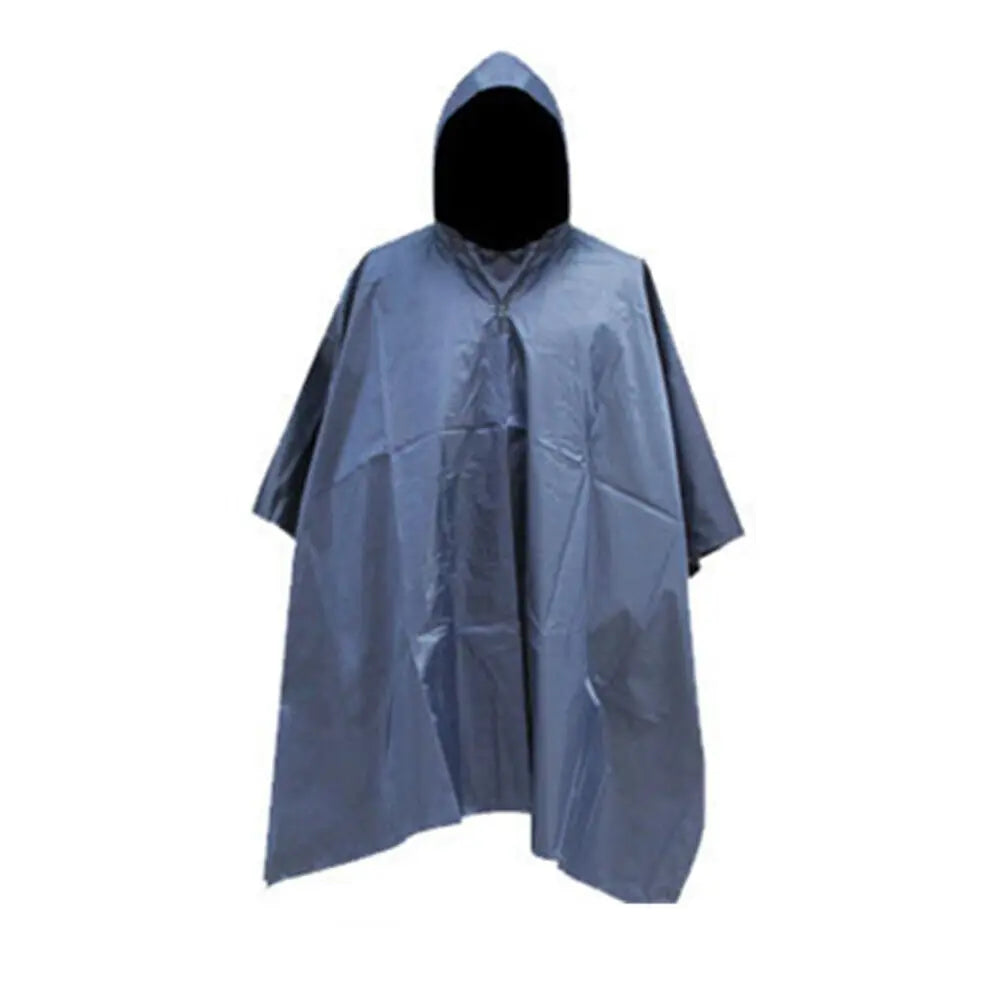 Tactical Rain Poncho Shelter Waterproof Ripstop For Camping