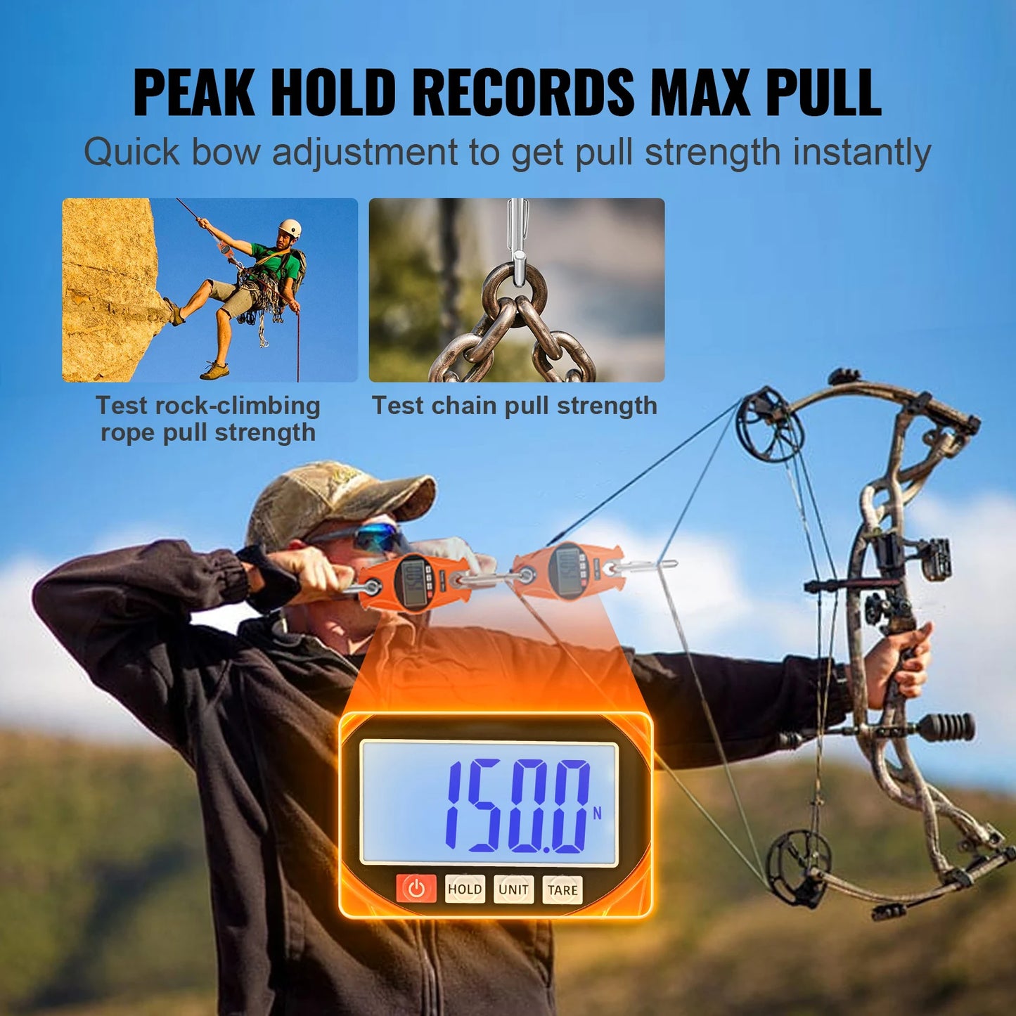JD Performance Gear Digital Crane Scale With Hooks