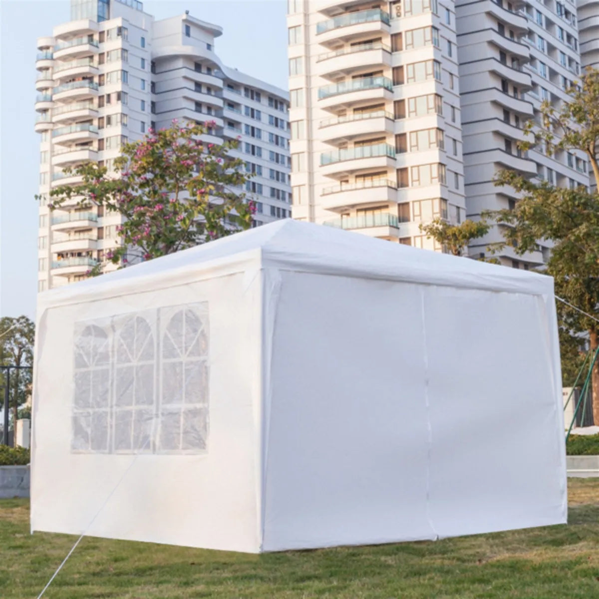 Outdoor Tent Sidewall Camping Curtain With Window Waterproof