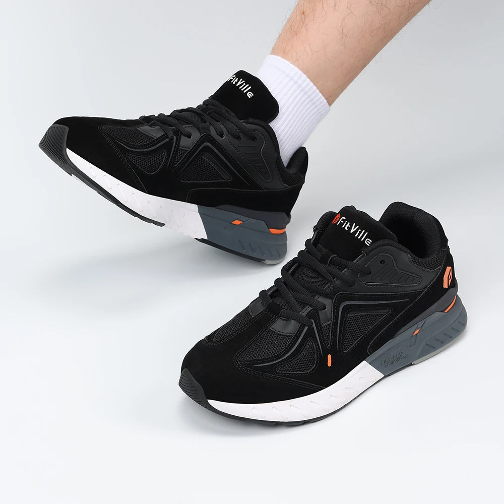 FitVille Extra Wide Mens Walking Shoes Lightweight Sneakers