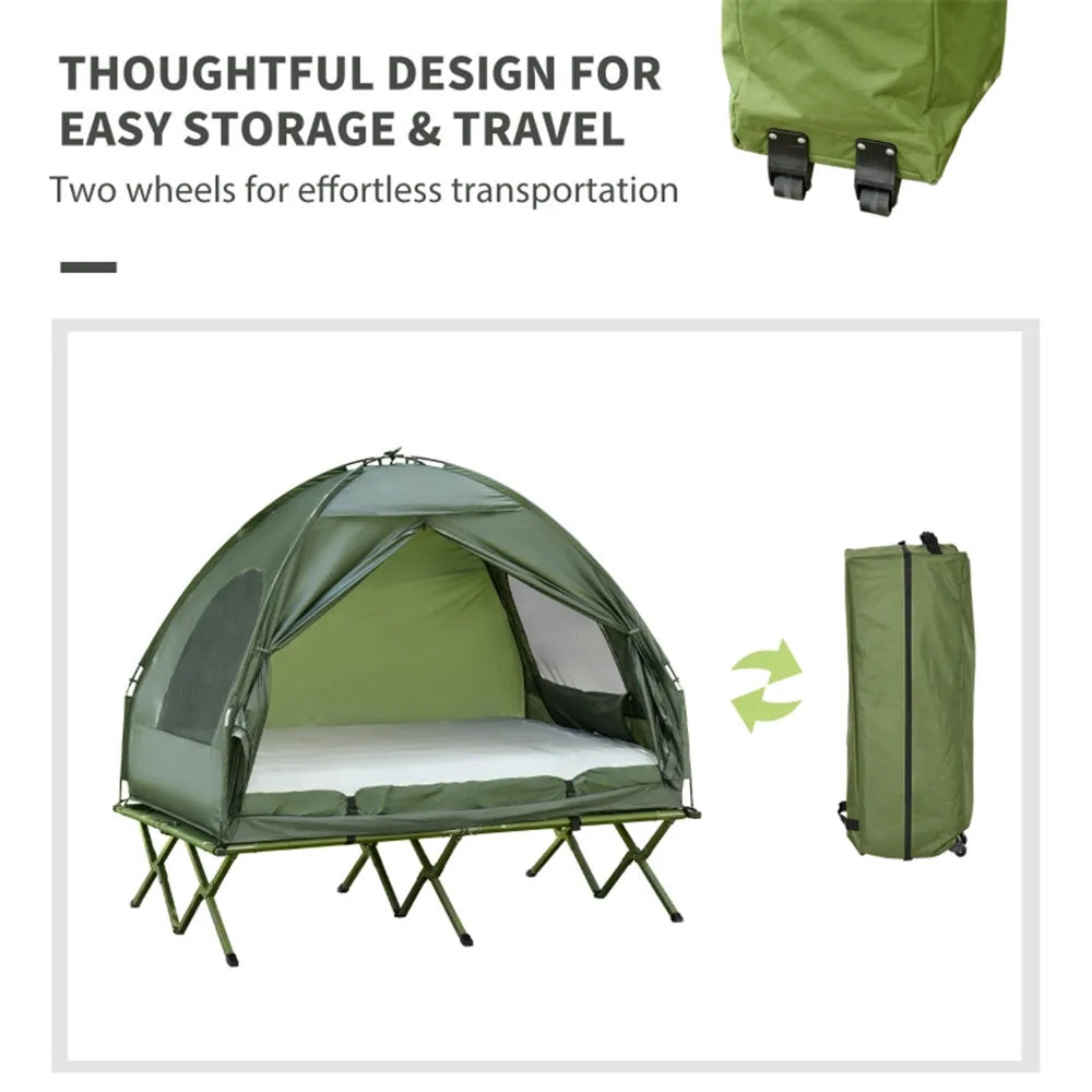 Elenxs Portable Folding Pop Up Off Ground Camping Bed