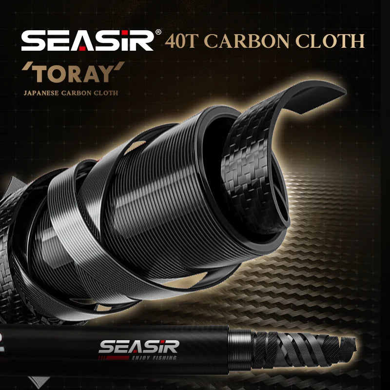 SeaSir Ultralight Carbon Spinning Baitcasting Rod Series