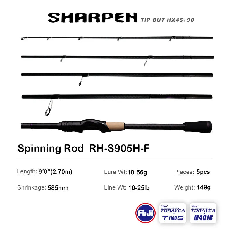 JD Performance Gear PureLure Spinning And Casting Rod
