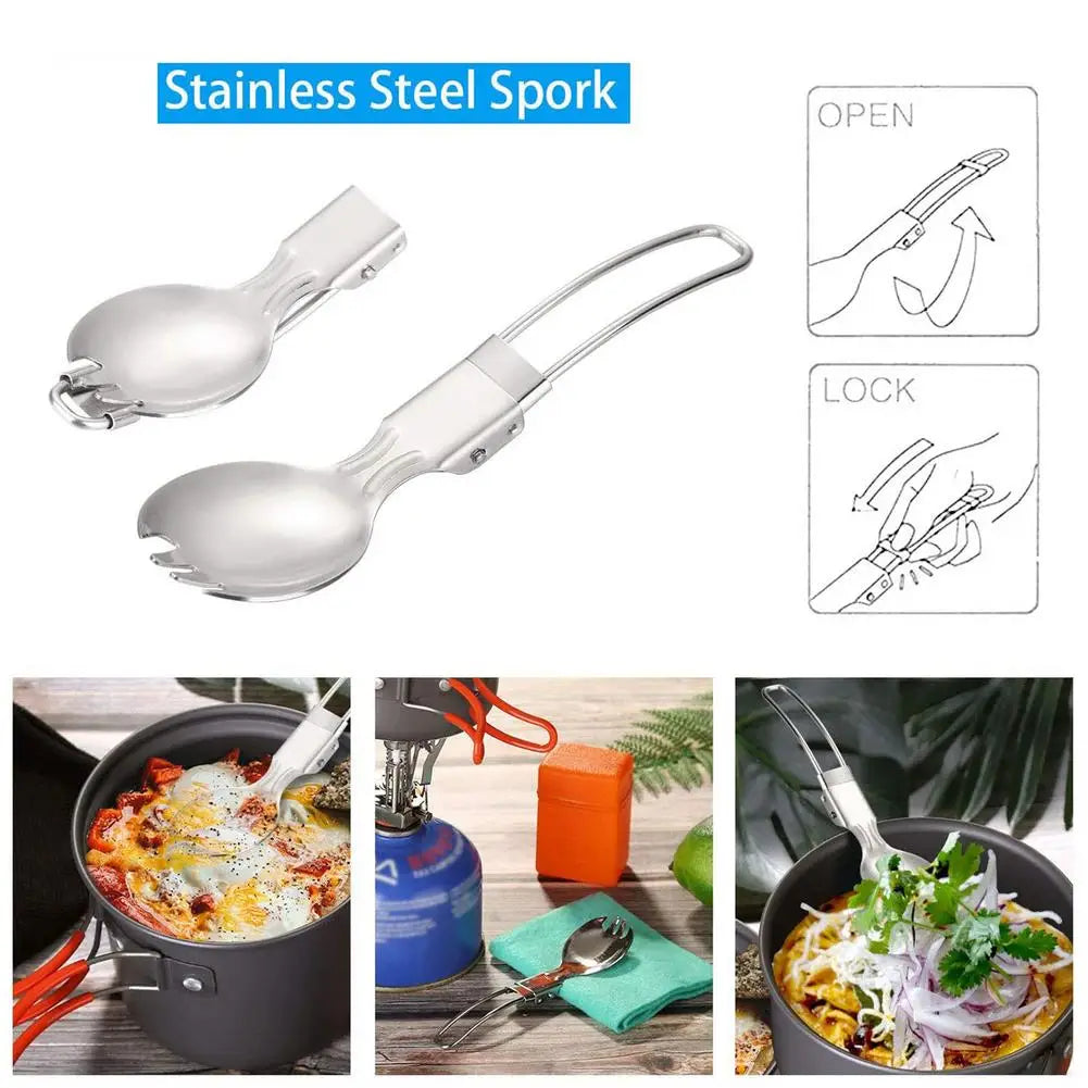 Mini Outdoor Stove Camp Pot Set Portable Cooker For Hiking