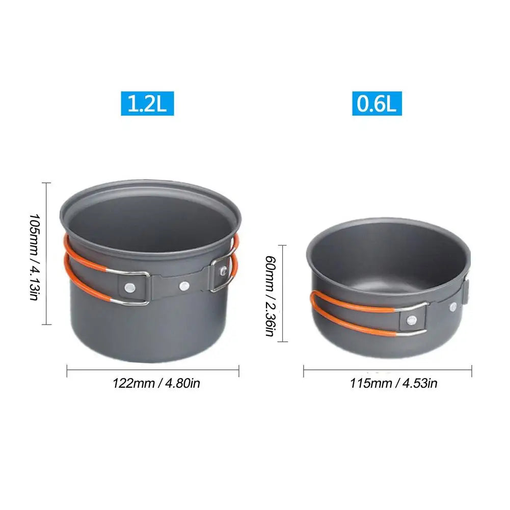 Mini Outdoor Stove Camp Pot Set Portable Cooker For Hiking
