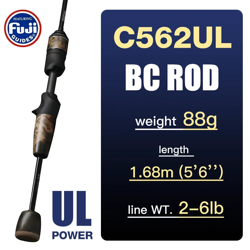 SeaSir Ultralight Carbon Spinning Baitcasting Rod Series