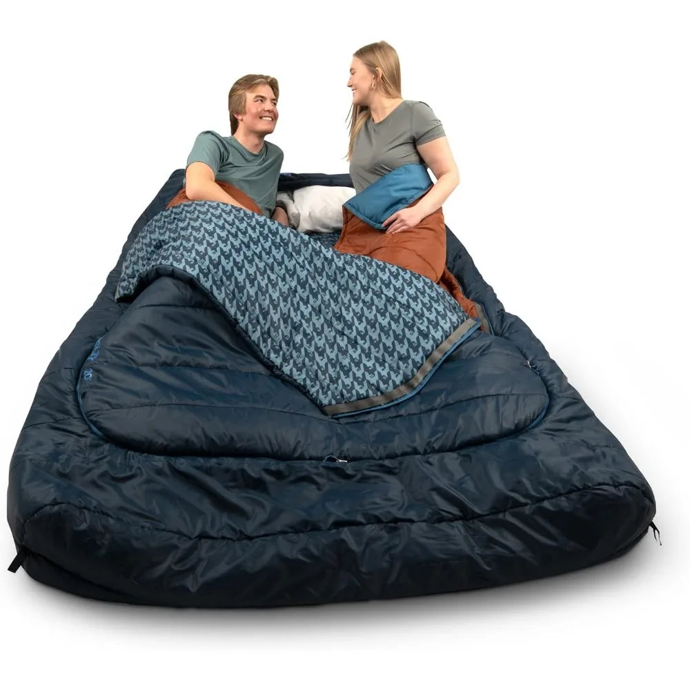Tru.Comfort Doublewide 20 Degree Sleeping Bag – Two Person Synthetic Camping Sleeping Bag for Couples & Family - Hot Sale