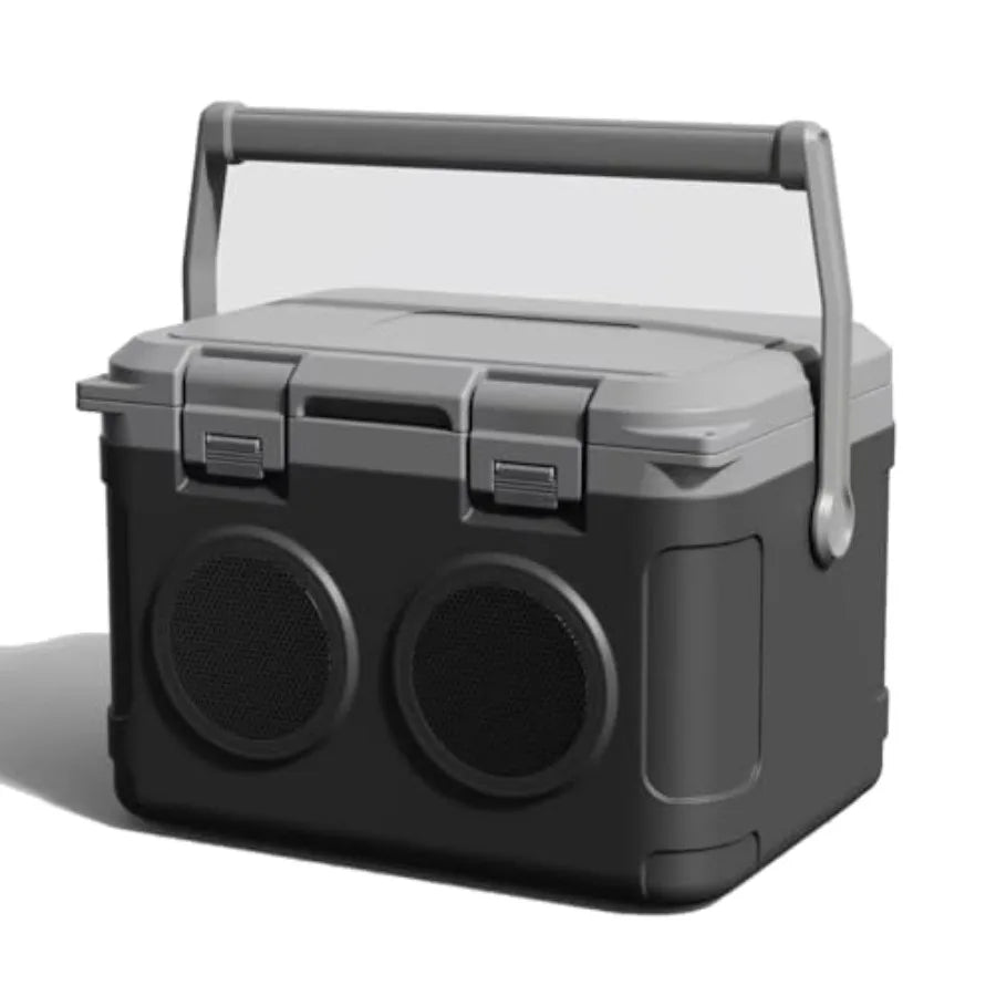 Camp Cooler With Bluetooth Speaker Outdoor Portable Ice Retention