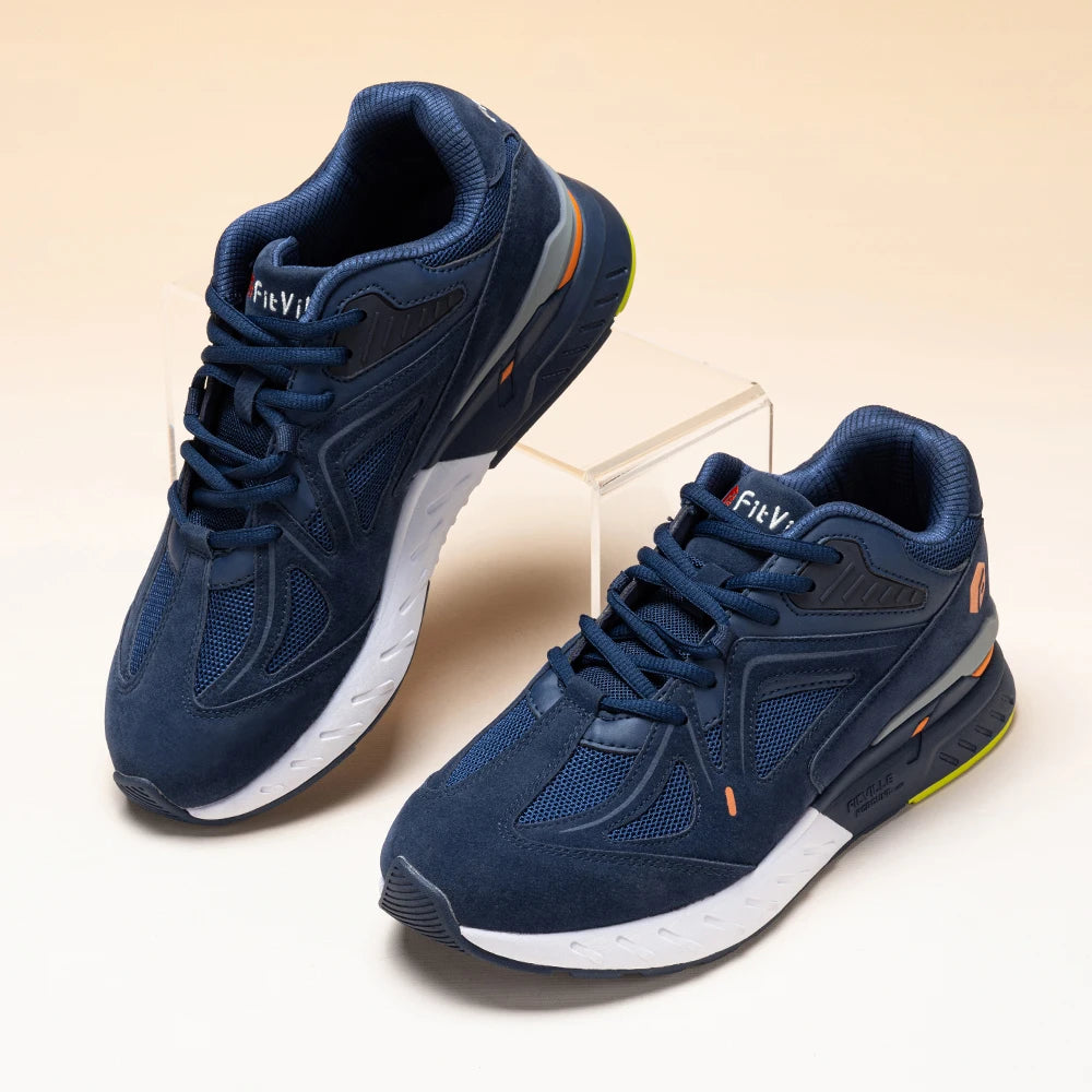 FitVille Extra Wide Mens Walking Shoes Lightweight Sneakers