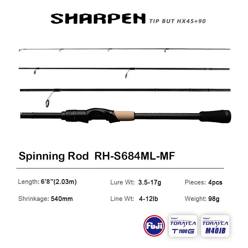 JD Performance Gear PureLure Spinning And Casting Rod
