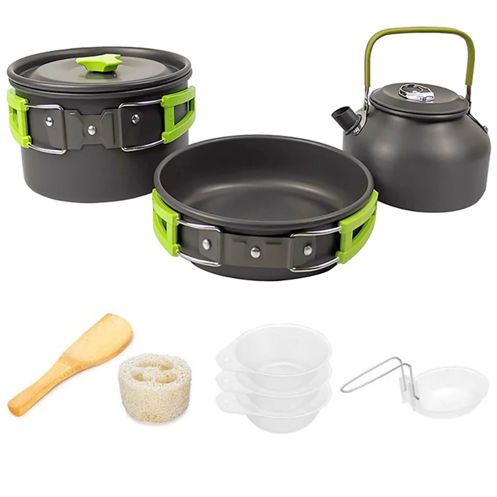 LISM Camping Cookware Set Nonstick Travel Outdoor Picnic