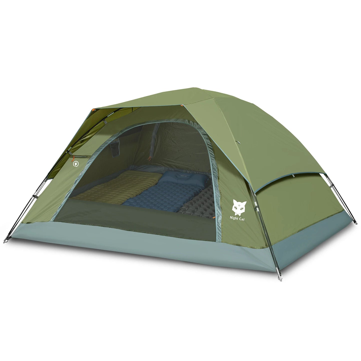 Night Cat Waterproof Double Layer Camping Tent With Rainfly