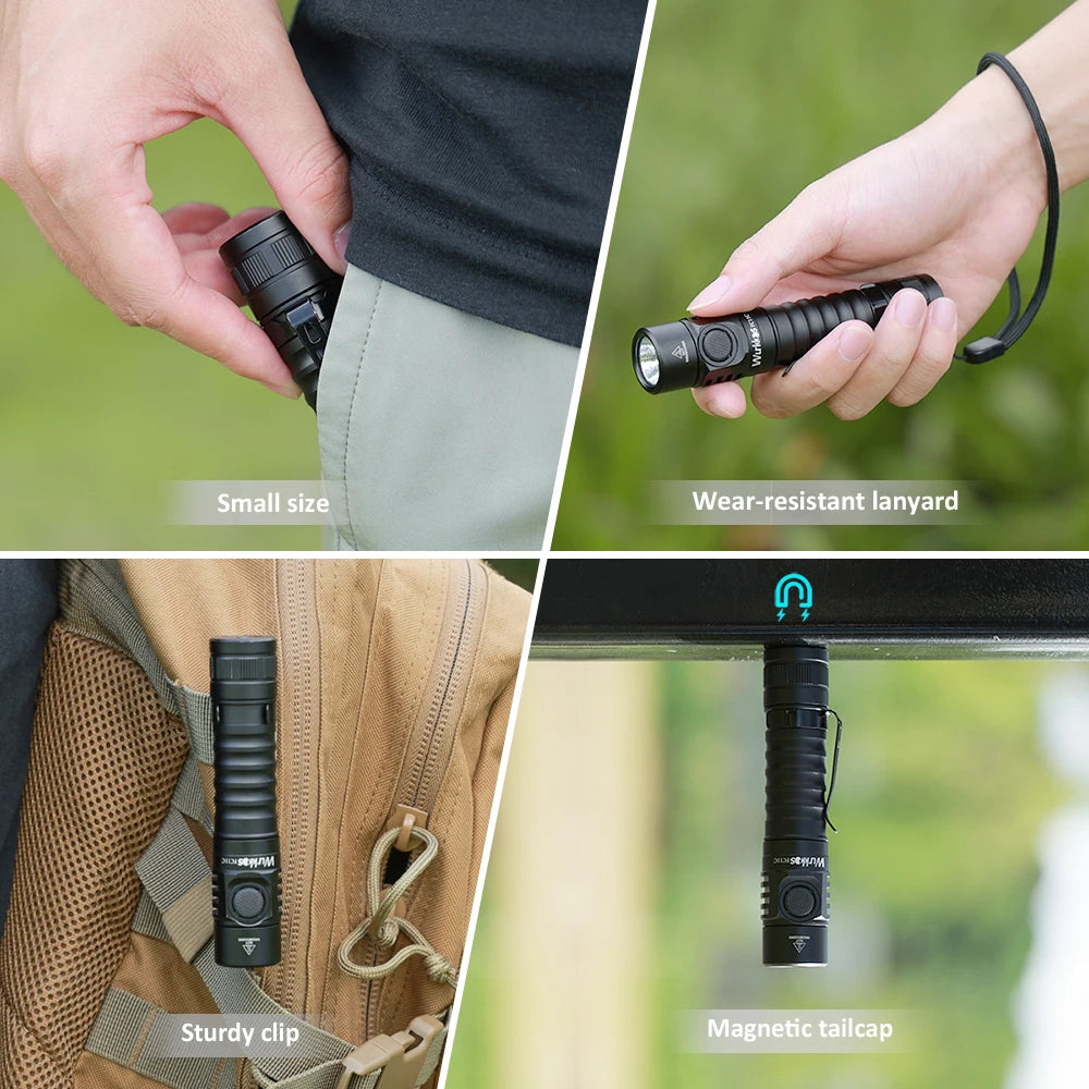 Wurkkos FC11C 519A USB C Rechargeable 1200lm EDC Flashlight