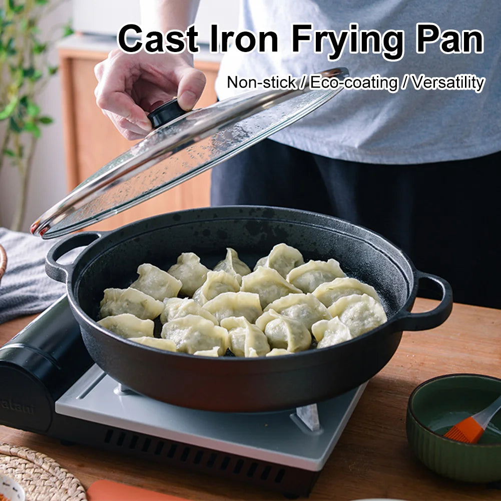 JD Performance Gear Cast Iron Skillet With Dual Handles