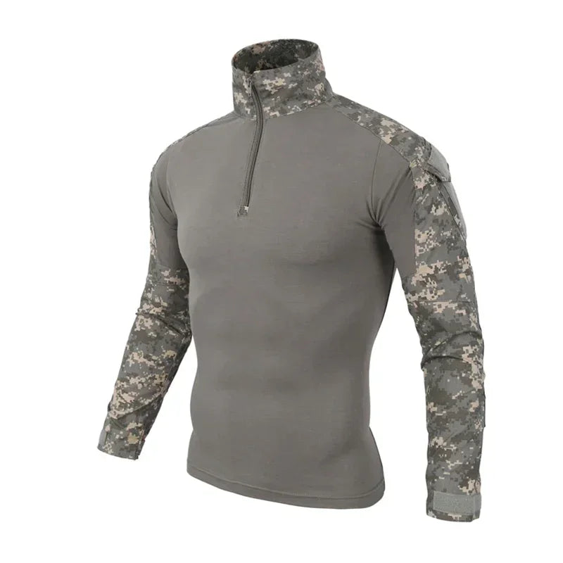 WOLF ENEMYCN Tactical Hiking Shirt Men Camouflage Breathable