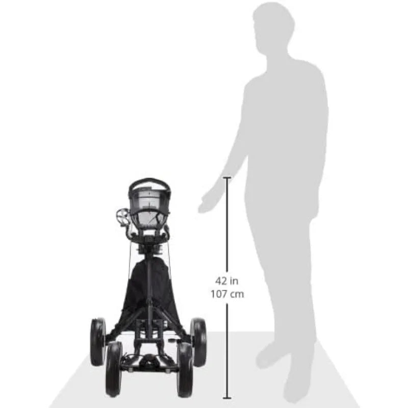 CaddyTek Explorer V8 SuperLite Four Wheel Golf Push Cart