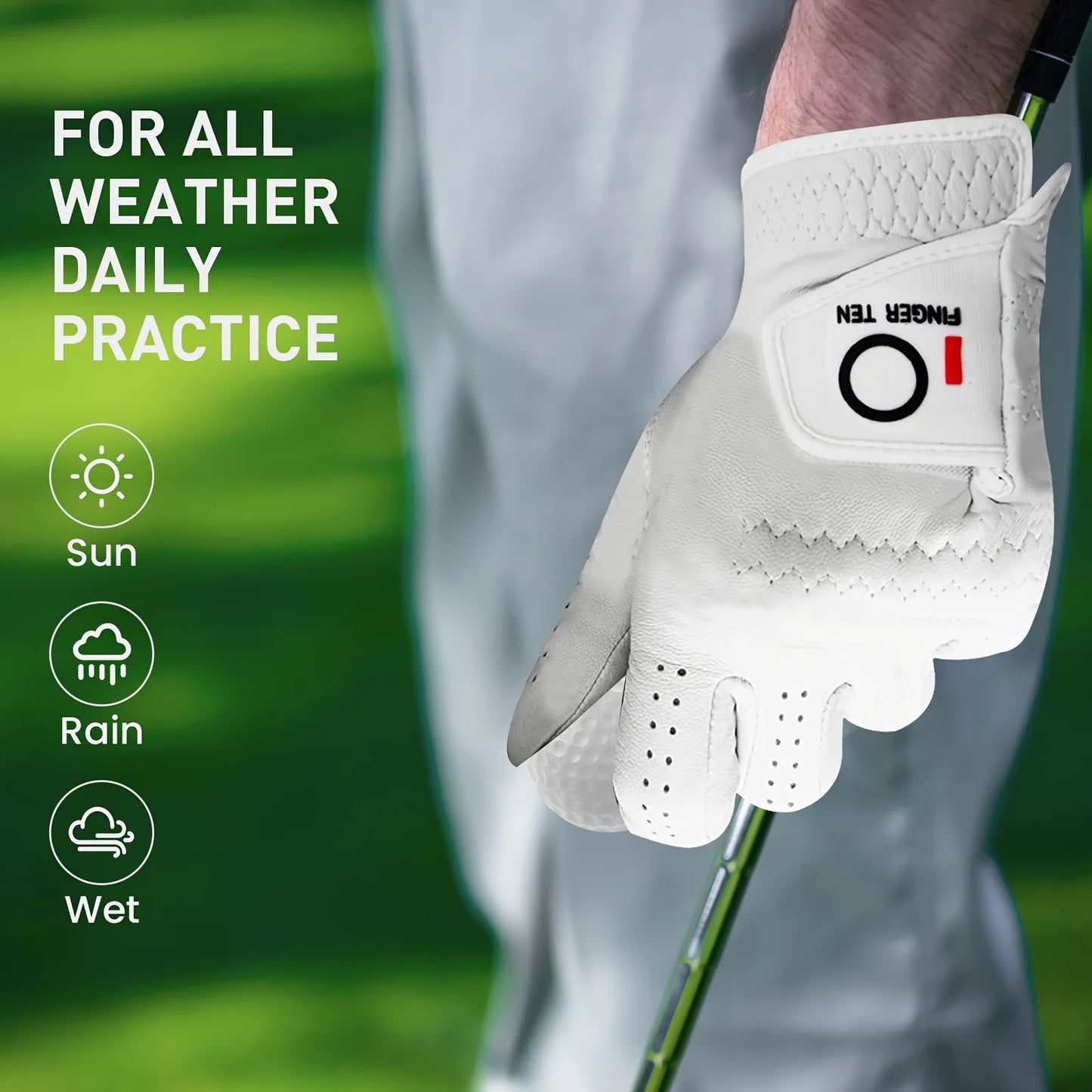 Shandong Premium Cabretta Leather Left Hand Golf Gloves